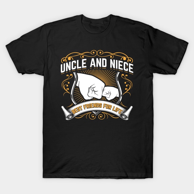 Uncle And Niece Best Friends For Life | Funny Gift T-Shirt by Streetwear KKS